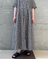 INSL26313 60s LINEN GINGHAM CHECK REGULAR COLLAR S/SL DRESS