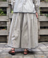 INMDS26065 HANDWOVEN COTTON STRIPE CULOTTES WITH MINI PINTUCK