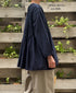 INMDS26052 HANDWOVEN COTTON HAKEME CREW NECK 3/4SL SHIRTS WITH RANDOM PLEATS