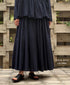 INMDS26055 HANDWOVEN COTTON HAKEME PINTUCK FLARED SKIRT