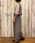INSL26314 60s LINEN GINGHAM CHECK NO/SL OVERALLS