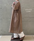 NSL26033 COTTON SLUB SMALL FLOWER PRINT 2WAY GATHERED SMOCK DRESS