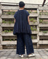 INMDS26095 POWER LOOM COTTON DOBIE CHECK FLOWER HAND SCREEN PRINT EASY PANTS