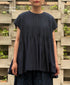 INMDS26053 HANDWOVEN COTTON HAKEME CREW NECK FRENCH/SL SHIRTS WITH PINTUCK
