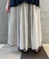 INMDS26065 HANDWOVEN COTTON STRIPE CULOTTES WITH MINI PINTUCK