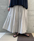 INMDS26065 HANDWOVEN COTTON STRIPE CULOTTES WITH MINI PINTUCK