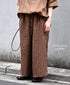 LNHT1713LC LINEN CHECK OVERDYE EASY PANTS