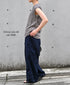 LNHT1713L LINEN PLAIN OVERDYE EASY PANTS