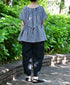 INSL24206 60s LINEN PLAIN EASY PANTS