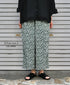 NSL26075 80s VOILE TWO TONE FLOWER PRINT WIDE EASY PANTS