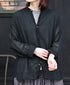 INAM2641GD 60s SINGLE GAUZE PLAIN OVERDYE UTILITY BANDED COLLAR SHIRT
