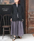 INAM2641GD 60s SINGLE GAUZE PLAIN OVERDYE UTILITY BANDED COLLAR SHIRT