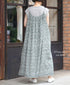 NSL26074 80s VOILE TWO TONE FLOWER PRINT TWO WAY CAMISOLE DRESS