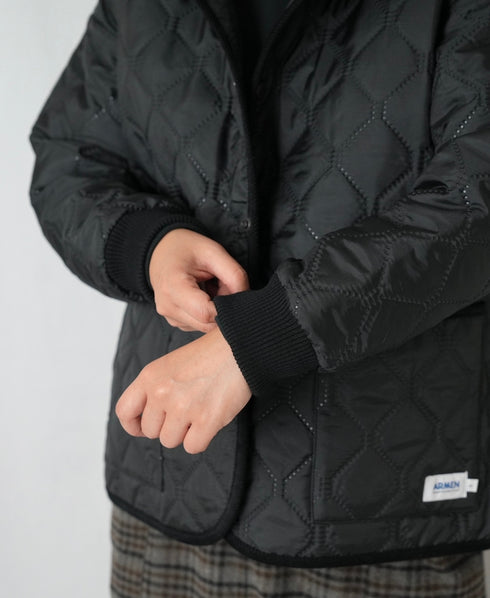 NAM2561PP PLAIN POLYESTER×PLAIN POLYESTER OVERSIZED HOODED JACKET WITH RIBBED CUFF