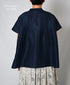 INSL26321 60s AUTO LOOM COTTON/LINEN PLAIN BANDED COLLAR FRENCH/SL PINTUCK SHIRTS