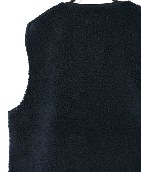ADNAM2651 ZIP-UP FLEECE NO COLLAR VEST