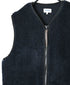 ADNAM2652 ZIP-UP FLEECE NO COLLAR LONG VEST