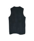 ADNAM2652 ZIP-UP FLEECE NO COLLAR LONG VEST