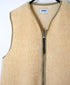 ADNAM2652 ZIP-UP FLEECE NO COLLAR LONG VEST