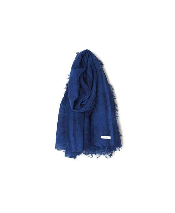 AGAM2501 LINEN / COTTON CHECK STOLE 65×180㎝