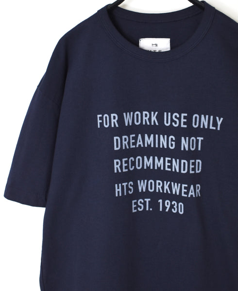 ANHT2601P01 CREW NECK T-SHIRT "WORK USE ONLY"PRINT