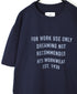 ANHT2601P01 CREW NECK T-SHIRT "WORK USE ONLY"PRINT