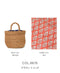 ANMDS2301 RAFFIA M BAG (COMBI)