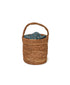 ANMDS2501 RAFFIA ONE HANDLE BARREL BAG