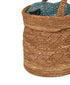 ANMDS2501 RAFFIA ONE HANDLE BARREL BAG