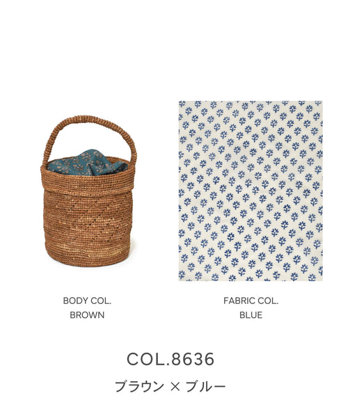 ANMDS2501 RAFFIA ONE HANDLE BARREL BAG