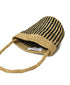ANSL2601 STRIPE SISAL ONE HANDLE SHOULDER BAG