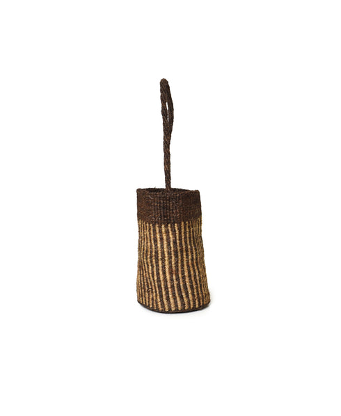 ANSL2601 STRIPE SISAL ONE HANDLE SHOULDER BAG