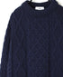 CHT2051 ARAN CREW PULLOVER KNIT