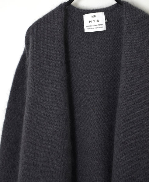 CHT2552 MOHAIR NO-BUTTON CARDIGAN