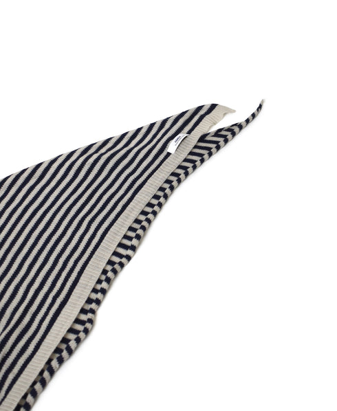 CLNAM2402S COTTON STRIPE TRIANGLE SCARF