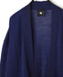 CNMDS2501 12GG LINEN PLAIN V-NECK CARDIGAN WITH SLIT