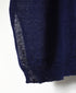 CNMDS2501 12GG LINEN PLAIN V-NECK CARDIGAN WITH SLIT