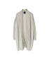 CNMDS2501 12GG LINEN PLAIN V-NECK CARDIGAN WITH SLIT