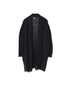 CNMDS2501 12GG LINEN PLAIN V-NECK CARDIGAN WITH SLIT