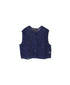 CNMDS2601 5GG LINEN OPENWORK KNIT VEST