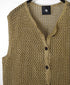CNMDS2601 5GG LINEN OPENWORK KNIT VEST