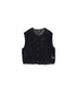 CNMDS2601 5GG LINEN OPENWORK KNIT VEST