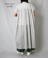NSL26007 60s CAMBRIC PLAIN BANDED COLLAR FRENCH/SL DRESS