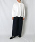 NSL26551 60s COTTON CAMBRIC PLAIN WITH LACE LACE FRILL COLLAR SHIRT