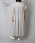 NSL26007 60s CAMBRIC PLAIN BANDED COLLAR FRENCH/SL DRESS