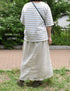 NLA2501 REGULAR STRIPE DROP SHOULDR S/SL BASQUE SHIRT