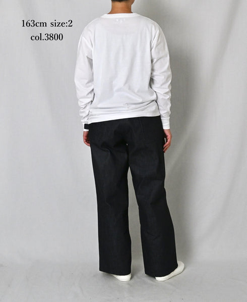 GNAM2651 13oz NATURAL SLUB DENIM PAINTER PANTS