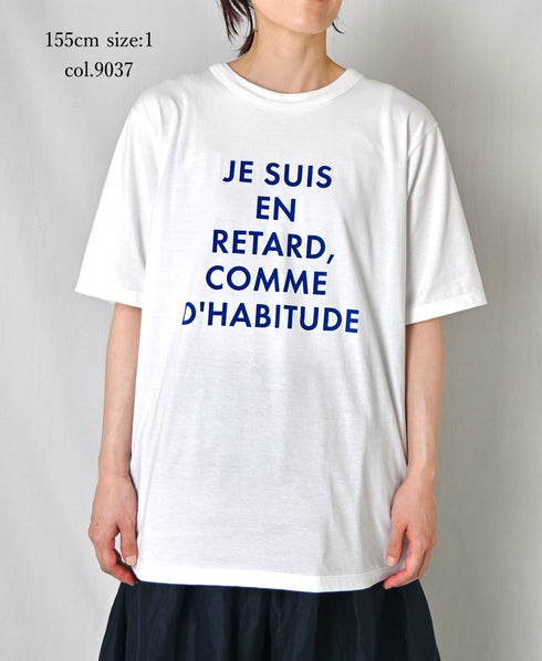 NFA1802P47 "RETARD" 4.4oz COTTON JERSEY CREW NECK OVERSIZED S/SL T-SHIRT