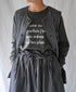ISNAM2663W YARN DYED INDIGO 2STRIPE WASH PLEATED SKIRT