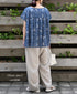 GNMDS2502FL 40s FRENCH LINEN DYED CANVAS 2TUCK WIDE EASY PANTS
